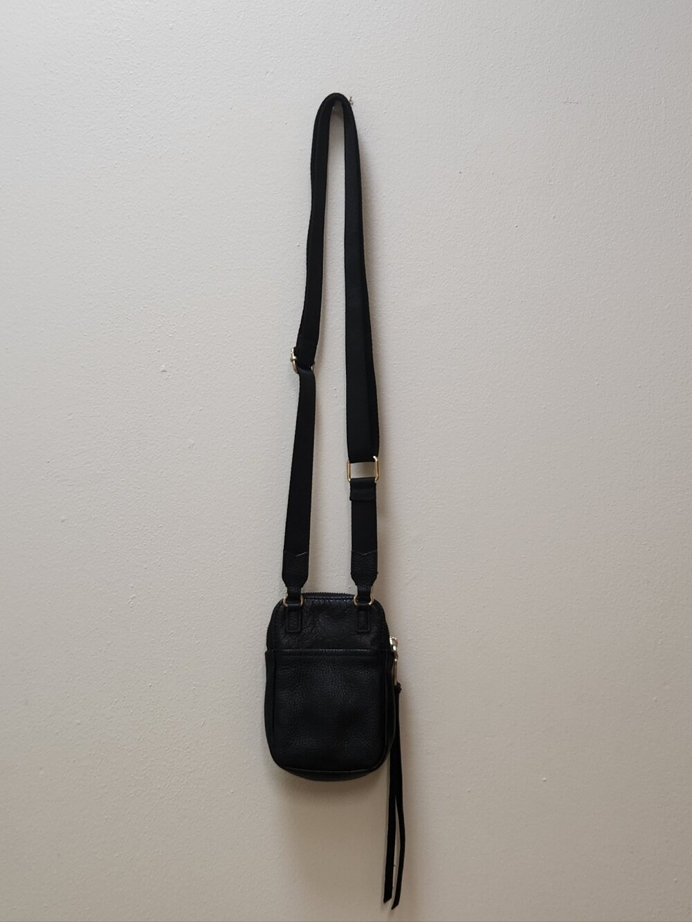 AIMEE KESTENBERG Leather Black Crossbody Adjustable Strap Bag - Picture 4 of 8